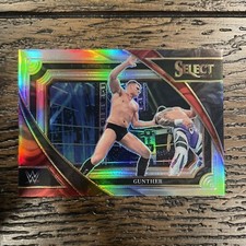 Gunther 2023 Panini Select WWE MEZZANINE LEVEL SILVER PRIZM PARALLEL Card #344