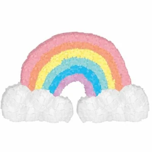 Rainbow Party Supplies Mini Rainbow Pinata Table Decoration (19cm x 11cm Approx) - Picture 1 of 1