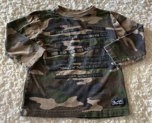 Camisa manga larga Brooklyn’s Best Boys verde marrón negro camuflaje 3T - Imagen 1 de 6