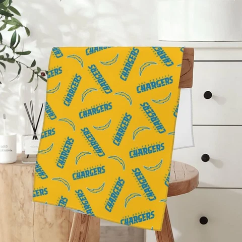 San Diego Chargers Fans Face Wash Towel Superfine Fiber Absorbent Towel 12*27.5" Cover