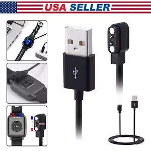 2-Pin Universal USB Data Charging Cable Magnetic Charger For Smart Watch 2.84mm - Picture 1 of 12