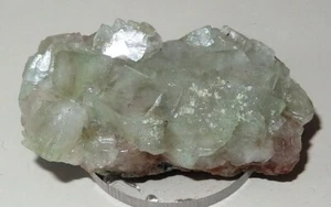 Green Apophyllite - Jalgaon mine, INDIA . Mineral specimen 50x28mmmm #IN801 - Picture 1 of 3