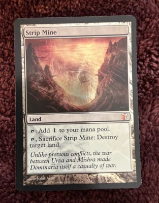 MTG Magic The Gathering Foil Strip Mine *NP - Image 1 of 2