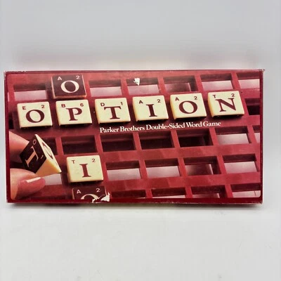 VINTAGE Option Crossword Game COMPLETE Parker Brothers 1983 Letters Scrabble - Image 1 of 4