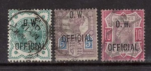 Great Britain #O46 - #O48 VF Used Rare Set - Picture 1 of 1