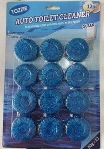 Tozzie Automatischer Toilettenschüssel Tankreiniger Langanhaltender frischer Duft (12 Tabletten) - Bild 1 von 5