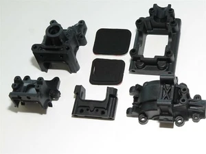 TLR04009 LOSI TLR 8IGHT-XT/XTE TRUGGY FRONT REAR DIFF GEARBOX CASES BULKHEADS - Picture 1 of 1