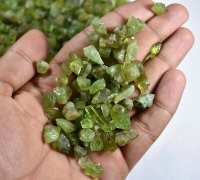 Natural Green Peridot Rough Peridot Stone Metaphysical Loose Gemstone V47-11 AU - Image 1 of 4