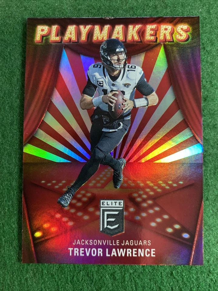 2202 Donruss Elite #PM-11 Playmakers Trevor Lawrence Jacksonville Jaguar’s  - Image 1 of 4