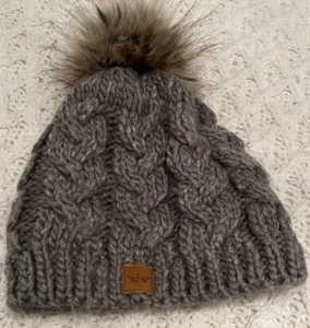 Gorro de punto trenzado gris Panache - Imagen 1 de 9