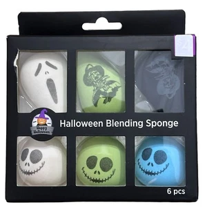 Halloween Blending Makeup Sponge Ghost Witch Jack Total Of 6 NEW - Picture 1 of 6
