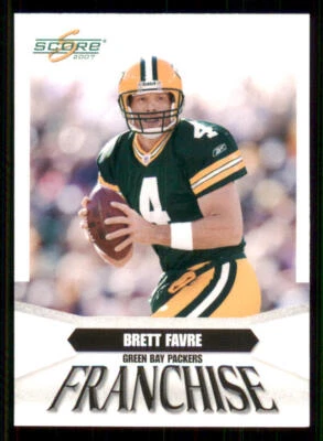 2007 Score Franchise #4 Brett Favre - Image 1 of 2
