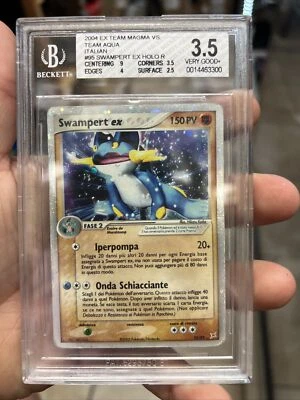 Swampert EX 95/95 BGS 3.5 Pokemon 2004 Team Magma vs Team Aqua Italian - Image 1 of 2