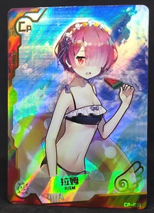 Goddess Story Maiden Pool Party Ram CP-031 Re:Zero Holo Foil Card - Picture 1 of 6