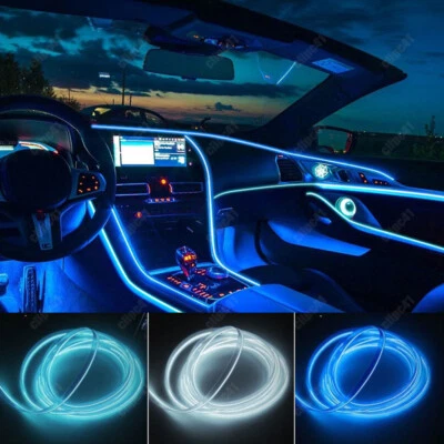 Car Interior Lights Atmosphere Ambient Light  Tube LED Strip Flexible Neon Lamp - image 1 of 4