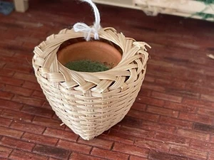 Dollhouse basket Planter With Terra Cotta Pot Inside - Picture 1 of 6