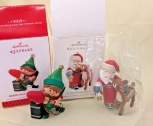 2-Punze Ornament 2013 #1 Nordpol Baumschneider & 2010 #2 Ein Besuch vom Weihnachtsmann - Bild 1 von 10