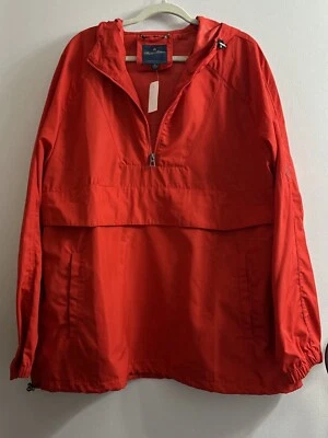 Brooks Brothers Hombres XL Media Cremallera Embalable Anorak Chaqueta Roja NUEVA Foto 1 de 4