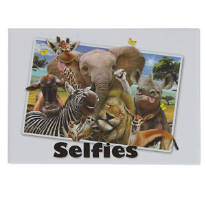 2 x Kühlschrankmagnet Selfies Zootiere Afrika Kühlschrank Magnete Magnet NEU