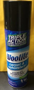 Woolite Carpet Upholstery Triple Action Foam Cleaner Odor Stain Remover 12oz NEW - Picture 1 of 3