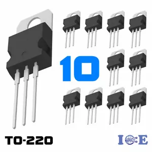 10pcs IRF9540 IRF9540N P-Channel Power MOSFET 23A 100V TO-220 IR Transistor - Picture 1 of 5