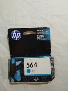 Genuine OEM HP 564 Original Cyan Ink Cartridge Feb 2018 - Picture 1 of 4