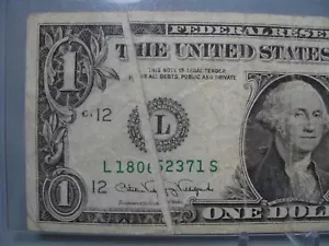 ERROR Note: 1988-A FRN Note $1 Dollar. GUTTER Note. - Picture 1 of 10