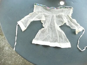 col , parement ancien en tulle de coton - Imagen 1 de 7