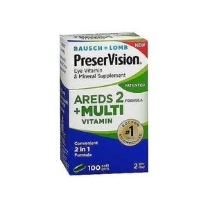 Bausch & Lomb PreserVision AREDS 2 Formula + Multivitamin Softgels 100 Ct 3 Pack - Picture 1 of 5