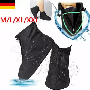 Wasserdichte Schuh Überzieher Überschuhe Fahrrad Schuhe Regenschutz Rutschfest - Bild 1 von 13