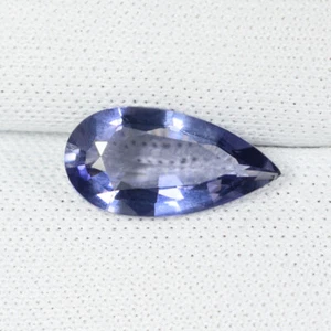 1.48 ct SHIMMERING - PURPLE BLUE -  NATURAL IOLITE  Gemstones   Pear DL - Picture 1 of 2