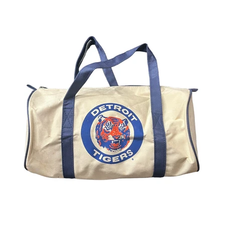 Vintage Detroit Tigers Pepsi Cola Fan Club Canvas Sport Duffle Bag Small Gym Bag Cover