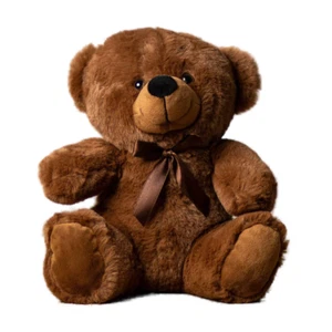 9" Brown Plush Teddy Bear Stuffed Animal Toy Gift New - Picture 1 of 1