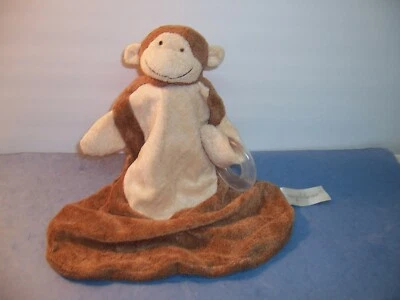 ЗАЩИТНОЕ ОДЕЯЛО - Angel Dear Monkey Lovey Teether - коричневый/коричневый мягкий плюшевый - EX. - Изображение 1 из 4