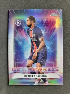 2024-25 Topps Cromo UEFA CC, Bradley Barcola, Wonderkids, París, WK-9 - Imagen 1 de 2