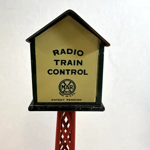 Torre de control de tren de radio Marx calibre O ferrocarril juguete ferrocarril exhibición pieza reparación - Imagen 1 de 16