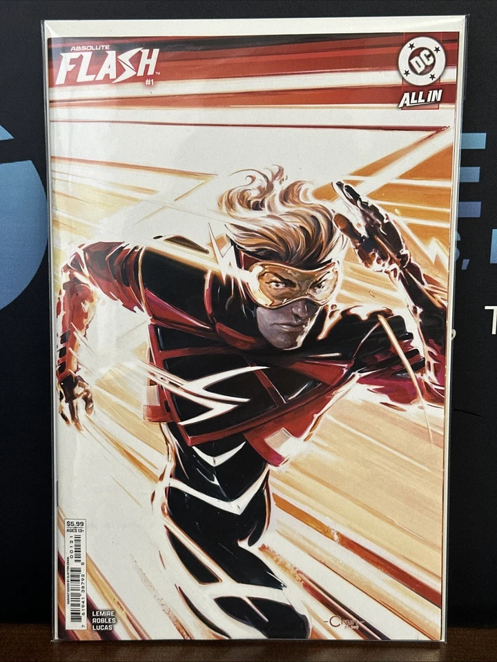 Absolute Flash #1 Clayton Crain Cardstock Variant Cover (DC Comics May 2025)