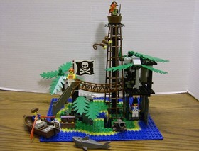 Lego 6270 Pirates FORBIDDEN ISLAND 100% Complete w/Instruction & Shooting Cannon