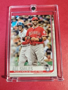Topps Series 1 Baseball 2019 #295 Albert Pujols Mookie Betts All Smiles Angels - Foto 1 di 2