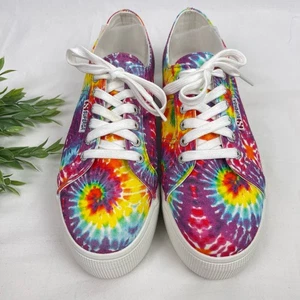 Sneakers Superga Canvas Rainbow Tie Dye Platform 2790 taglia 39,5 - US 9 come nuove - Foto 1 di 9