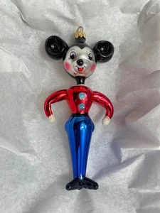 Vintage Christopher Radko italienische Mickey Mouse küssendes Ornament - Bild 1 von 10
