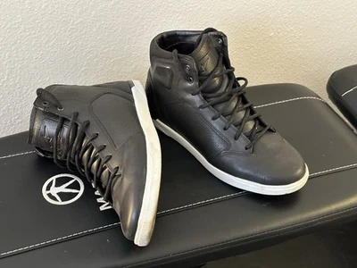 Botas de moto Alpinestars J Cult de cuero - negras - talla 10-11 EE. UU. Foto 1 de 2