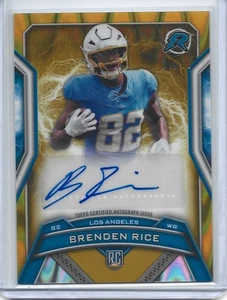 2024 Topps Resurgence Brenden Rice /50 Gold Power Surge Refractor AUTO RRS-BR - Bild 1 von 1