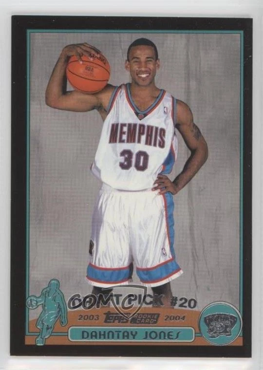 Selección del draft Topps 2003-04 negra/500 Dahntay Jones #240 novato radiocontrol Foto 1 de 2