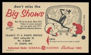 WERBUNG/POSTGESCHICHTE - GENERAL ELECTRIC AD ETR-1055-2 AUF UX38 - Bild 1 von 3