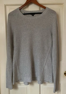 Suéter Patagonia 95% Cachemira 5% Lana Túnica Pullover LS Gris Tejido Gofre Foto 1 de 4
