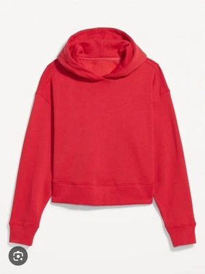 Sudadera con capucha corta de manga larga roja Old Navy para mujer talla M mediana vacaciones Foto 1 de 4