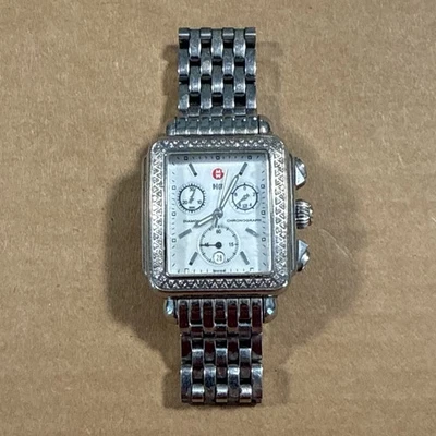 Michele Deco Diamond Chronograph Dial Ladies Watch MW06A01 Approx 35x30mm - Image 1 of 4