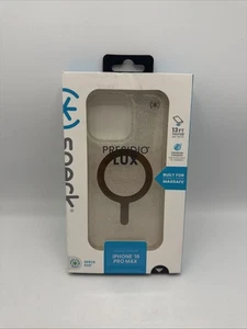 Speck - Presidio Lux - MagSafe Case - iPhone 16 Pro Max (Clear/Glitter) - Picture 1 of 2