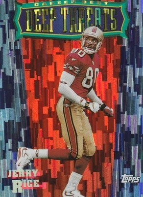 Jerry Rice 1999 Topps Deep Threats #SB28 (HOF) - San Francisco 49ers - Image 1 of 2